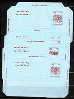 belgie  4 voorgefrankeerde omslagen belgica luchtpost, Postzegels en Munten, Postzegels | Europa | België, Ophalen of Verzenden