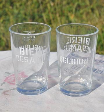 2 verres galopin 17cl biere des amis belgium  beschikbaar voor biedingen