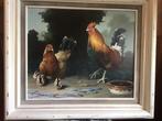 Oude kippenschilderij gesinneerd, Ophalen