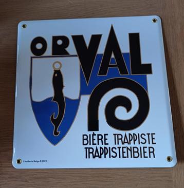 Emaille bord orval emaillerie belge 30 cm x30cm
