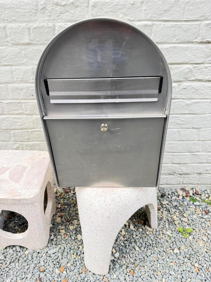 brievenbus , roestvrij , modern , mooi, Tuin en Terras, Brievenbussen, Zo goed als nieuw, Wandbrievenbus, Ophalen of Verzenden