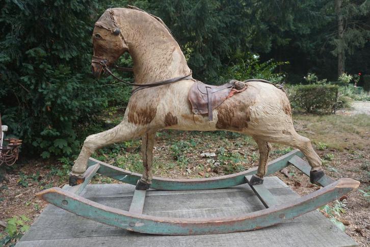 Cheval à bascule ancien, XIXe siècle, Antiquités & Art, Antiquités | Jouets, Enlèvement