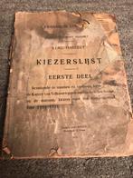 OUDE BOEK 1928 KIEZERSLIJST PROVINCIE LIMBURG, Ophalen