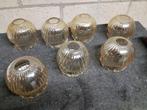 vintage retro , lampen glazen kapjes , 15 euro stuk., Huis en Inrichting, Lampen | Lampenkappen, Ophalen, Gebruikt