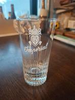 Imperial 25cl speciaal geribbeld glas, Verzamelen, Biermerken, Verzenden, Gebruikt, Glas of Glazen, Overige merken