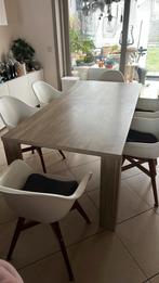 Tafel met 6 stoelen, Huis en Inrichting, Tafels | Eettafels, Ophalen, Zo goed als nieuw