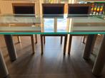 Glazen tafel, Huis en Inrichting, Ophalen, Zo goed als nieuw