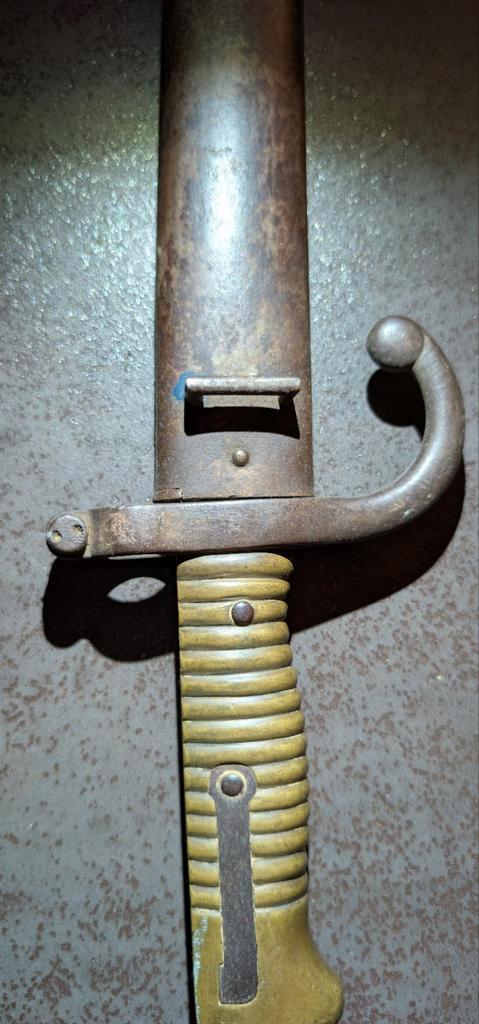 Baïonnette Chassepot Mle 1866 - Manufacture Impériale St-Éti, Verzamelen, Militaria | Algemeen