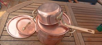 Casseroles en cuivre  beschikbaar voor biedingen