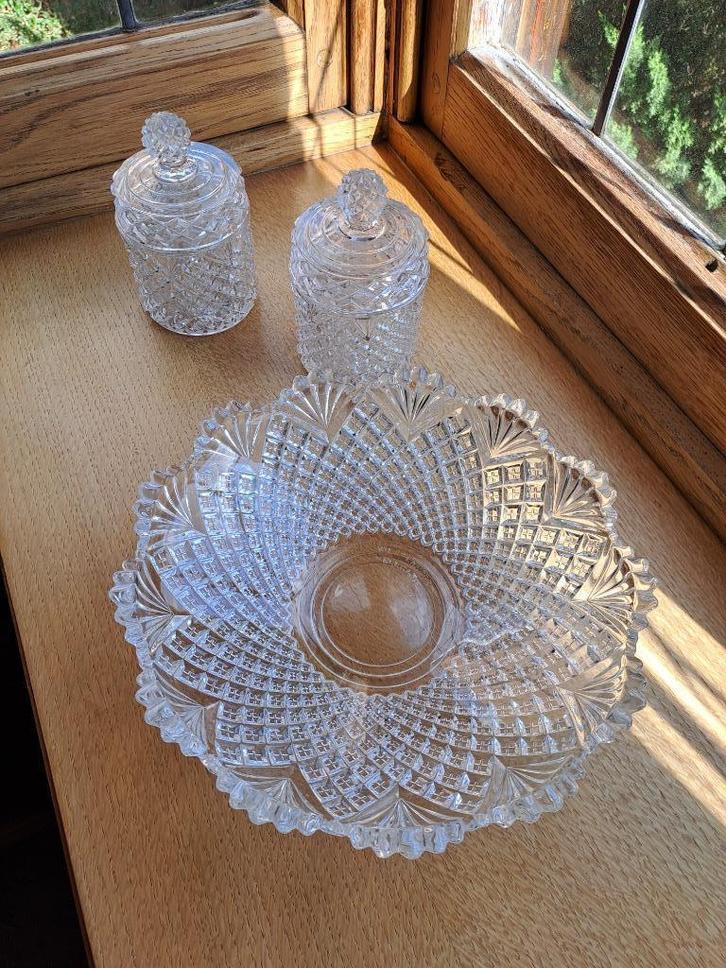 Val Saint Lambert toiletset 1935, Antiek en Kunst, Antiek | Glaswerk en Kristal, Ophalen