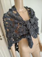 Gehaakte skull shawl , sjaal , wrap , doodshoofd, Verzenden, Sjaal