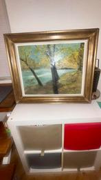 Superbe peinture antique avec cadre de collection
