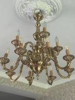 Bronzen kroonluchter, Huis en Inrichting, Lampen | Kroonluchters, Ophalen, Gebruikt