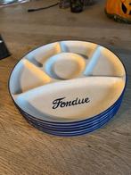 Assiettes à fondue, Enlèvement, Utilisé, Service à fondue