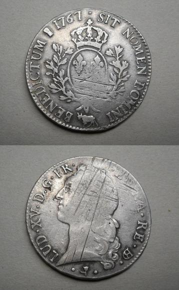 Ecu "au bandeau" de 1767 à l'effigie de Louis XV beschikbaar voor biedingen