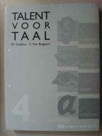 14. Talent voor Taal 4 ASO Werkboek Staelens Descheemaeker 2, Comme neuf, Secondaire, De boeck, Envoi