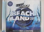 2CD ILLUSION BEACHLAND 2009 (mixed by Wout & Christophe), Gebruikt, Ophalen of Verzenden, Techno of Trance
