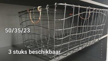 Draadmanden set van 3-stuks zwart  beschikbaar voor biedingen