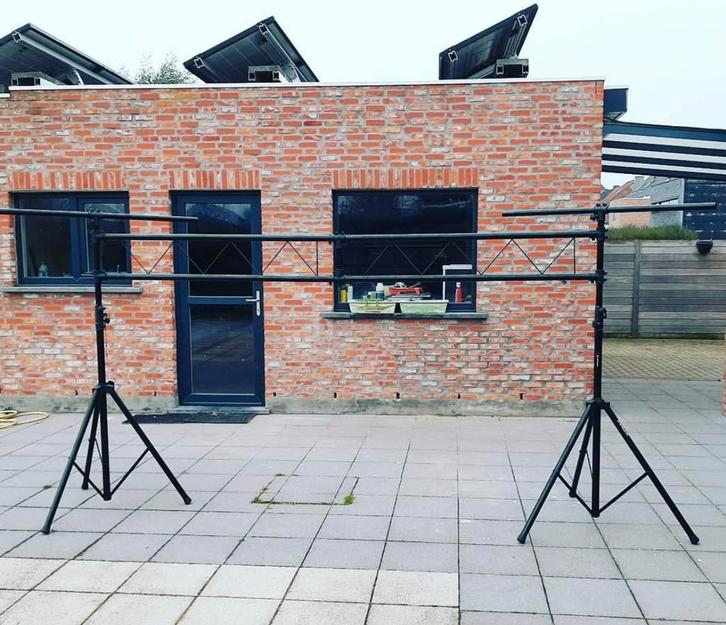 Brug statief met enkel T-statief, Muziek en Instrumenten, Licht en Laser, Zo goed als nieuw, Ophalen