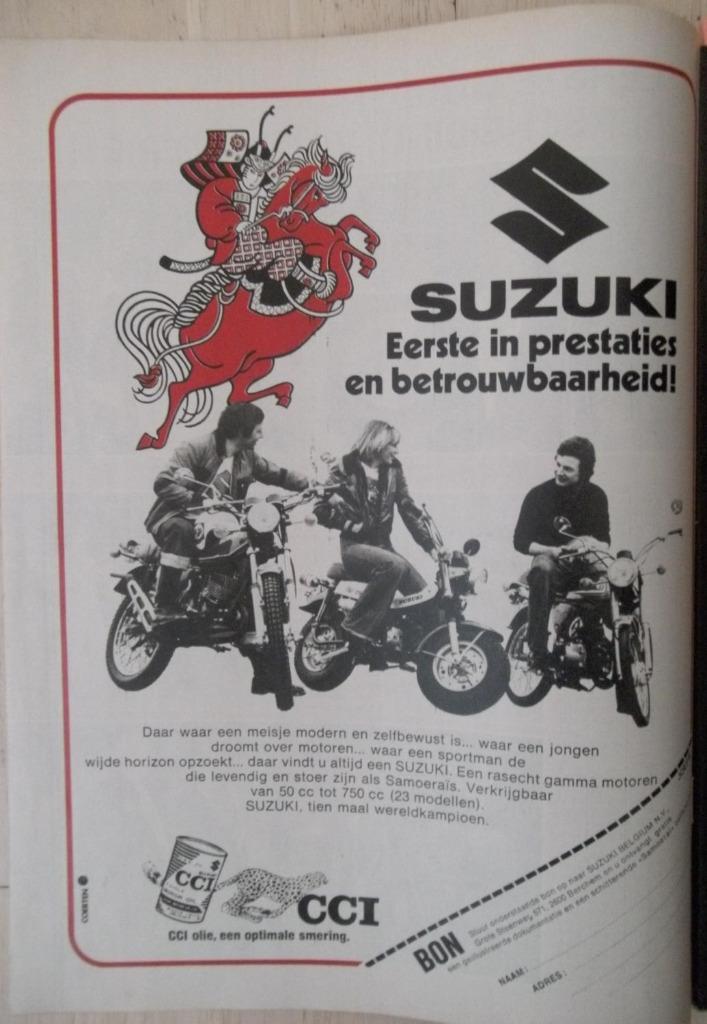 Advertenties uit tijdschrift Joepie over Suzuki, Verzamelen, Merken en Reclamevoorwerpen, Ophalen of Verzenden
