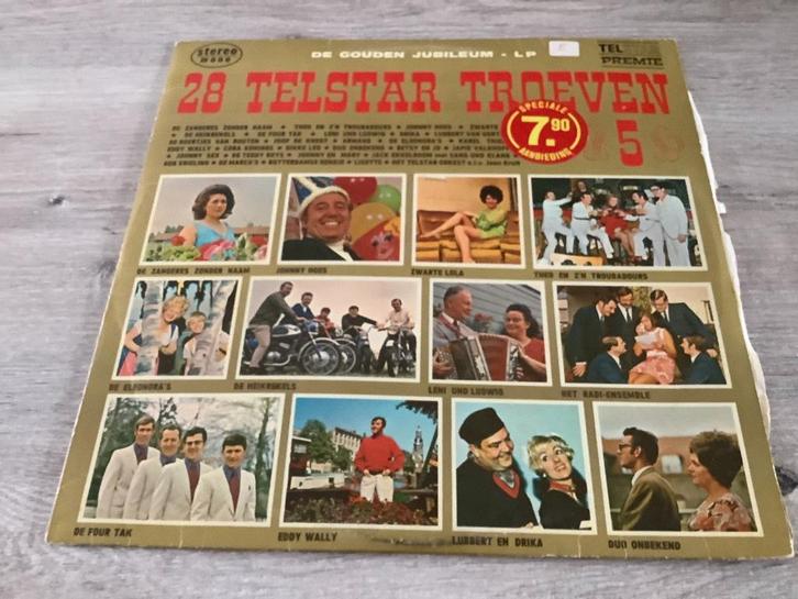 28 Telstar troeven Vol.5 (De gouden jubileum) LP, Cd's en Dvd's, Vinyl | Nederlandstalig, Gebruikt, Levenslied of Smartlap, 12 inch