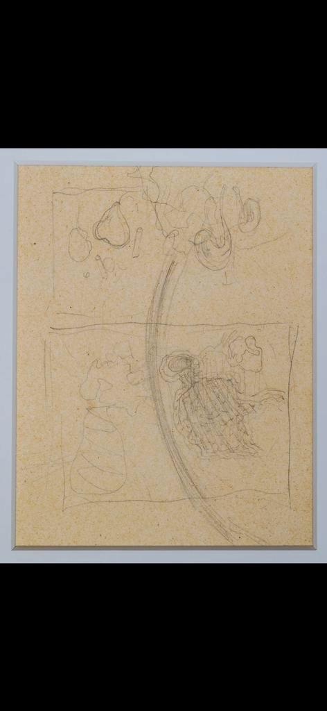René Magritte tekening op papier met certificaat, Antiek en Kunst, Kunst | Tekeningen en Fotografie, Ophalen of Verzenden