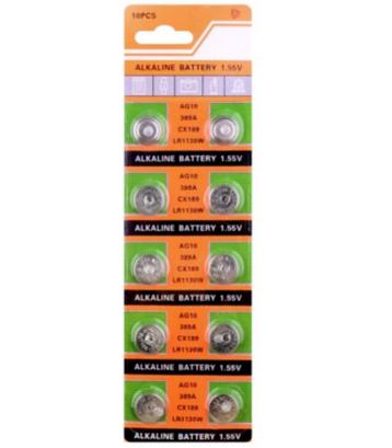 AG10 / LR1130W / CX189 Alkaline Knoopcel Batterij 1,55 Volt beschikbaar voor biedingen