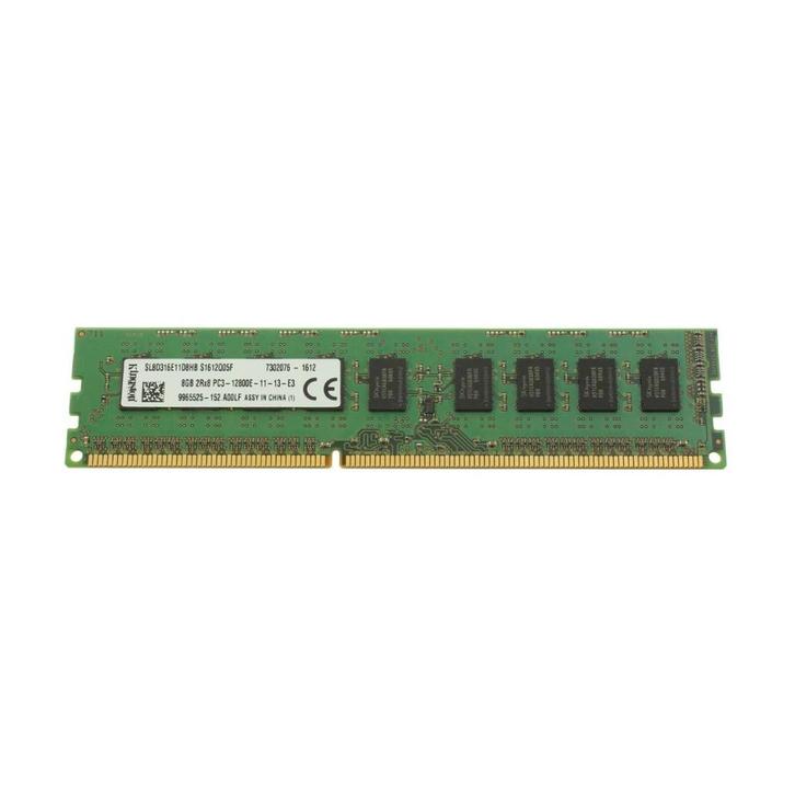 8GB 2Rx8 PC3-12800E DDR3-1600 Unbuffered ECC Kingston, Computers en Software, RAM geheugen, Gebruikt, 8 GB, DDR3, Ophalen of Verzenden