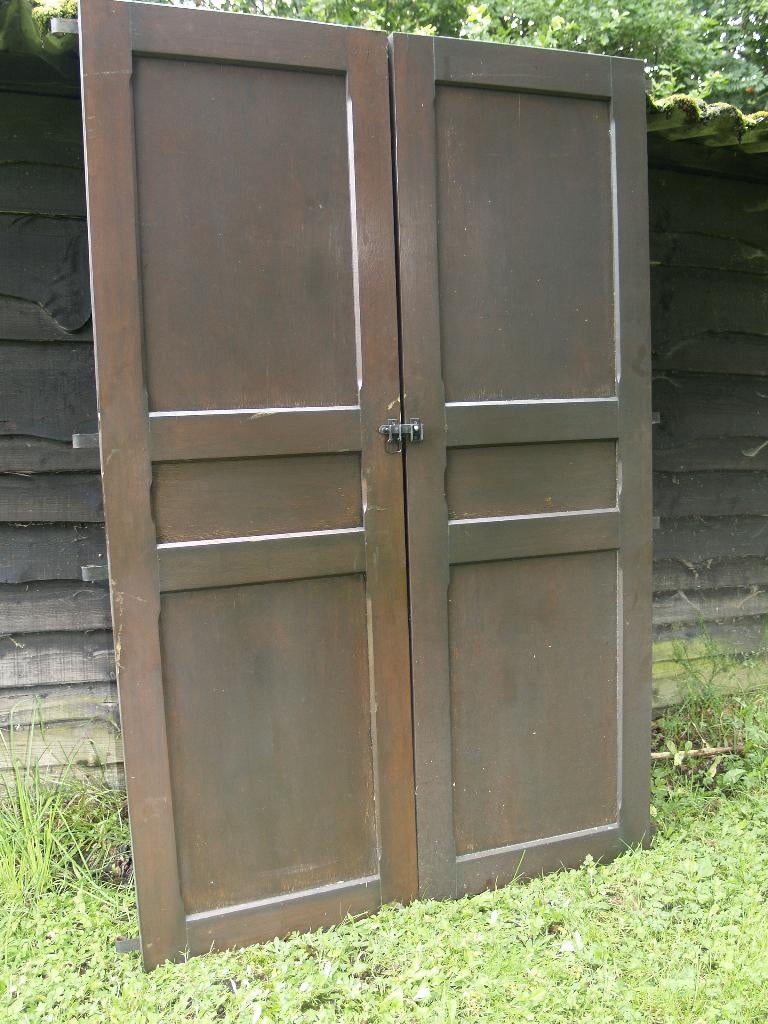 volets en bois méranti, Doe-het-zelf en Bouw, Rolluiken, Gebruikt, Ophalen