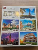 5 in 1 puzzel - 1000 stukken, Enlèvement ou Envoi, 500 à 1500 pièces, Utilisé, Puzzle