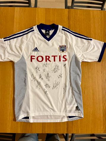 Maillot RSC Anderlecht 2003 signé [comme neuf]