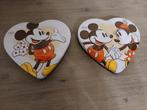 2 Mickey en Mini Mouse metalen doosjes hartvormig, Verzamelen, Ophalen of Verzenden, Mickey Mouse, Gebruikt, Overige typen