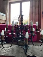 Koperen luster vintage, Ophalen, Brons