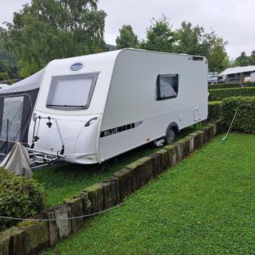 Caravan met tent en luifel + extra losse luifel, 65 kg, Jusqu'à 6, Lit fixe, Particulier