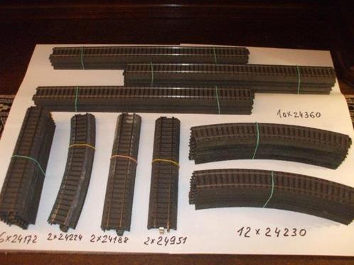 Märklin C-rails 24951 24224 24172 24188 24230 24360 gebruikt, Hobby en Vrije tijd, Modeltreinen | H0, Gebruikt, Rails, Wisselstroom