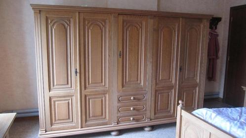 Slaapkamer  eik  compleet, Huis en Inrichting, Slaapkamer | Complete slaapkamers, Gebruikt, Tweepersoons, Ophalen