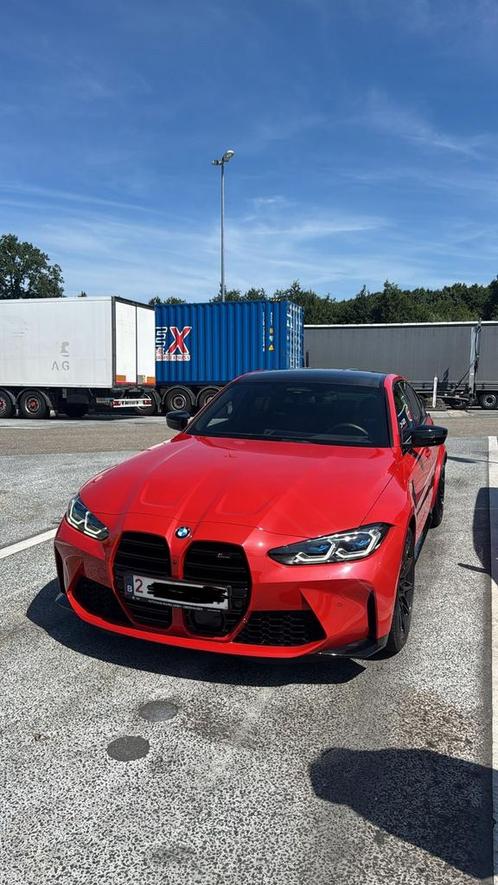 Te Huur: BMW M3 Competition, Auto's, BMW, Bedrijf, Rood, Achterwielaandrijving, Ophalen