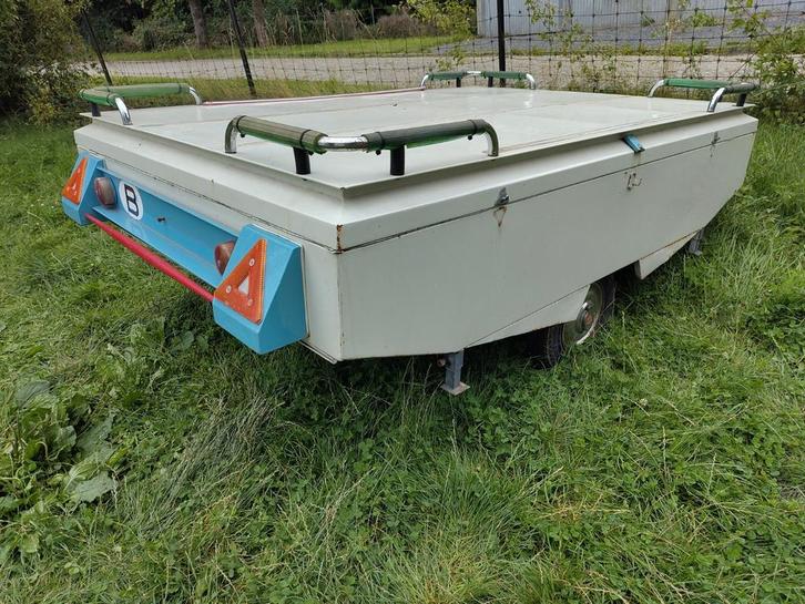 Remorque Camping car vintage, Caravans en Kamperen, Vouwwagens, Overige merken, Meerkleurig, Aanwezig, Ophalen