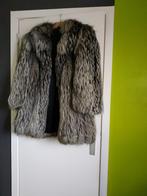 manteau fourrure renard gris argenté, Taille 38/40 (M), Gris, Sans marque, Comme neuf
