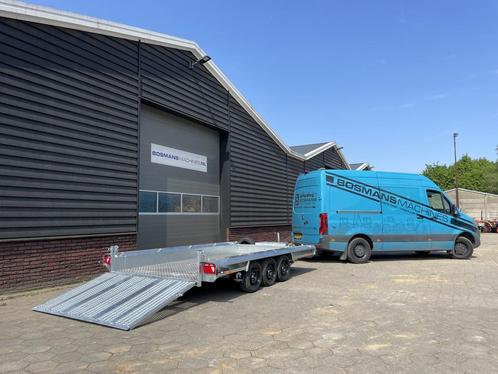 Vlemmix 3.5 T 3 asser machinetransporter NIEUW met DIKKE opt, Auto diversen, Aanhangers en Bagagewagens, Nieuw