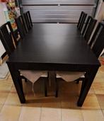 Table extensible IKEA BJURSTA avec 6 chaises Borje, Ophalen, Gebruikt