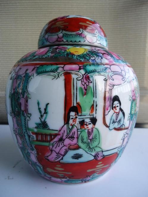 Chinees Gemberpot Famille Rose porselein Vintage😍💎💑👌, Antiek en Kunst, Antiek | Porselein, Ophalen of Verzenden