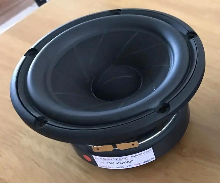 Scan-Speak 15m/4531k00 (1 stuk), Audio, Tv en Foto, Luidsprekerboxen, Gebruikt, Front, Rear of Stereo speakers, Ophalen of Verzenden