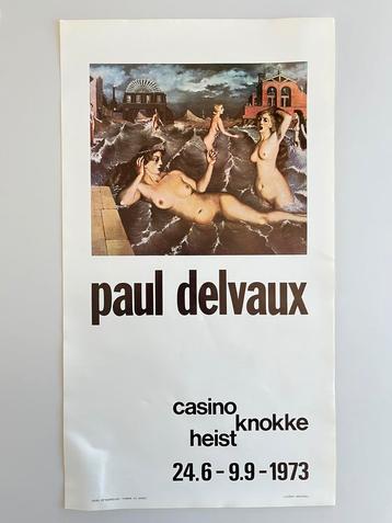 Affiche expo Paul Delvaux Casino Knokke 1973 (artist poster) beschikbaar voor biedingen