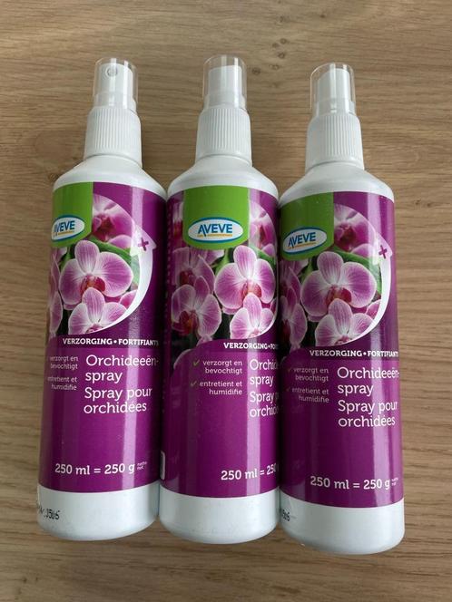 3 flacons de spray orchidée neuf, Maison & Meubles, Plantes d'intérieur, Autres espèces, Enlèvement ou Envoi
