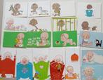 19 geboortekaartjes illustraties LIE, Verzamelen, Ophalen of Verzenden, Geboortekaartje