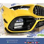 W118 CLA 45 CLA45S AMG GT VOORBUMPER GEEL COMPLEET CLA45 AER, Gebruikt, Voor, Mercedes-Benz, Ophalen of Verzenden