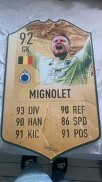Een gehandekende fifa kaart van Simon mingolet, Maison & Meubles, Accessoires pour la Maison | Tableaux à écrire & Proverbes, Enlèvement