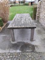 Eiken tuintafel, Ophalen, Gebruikt, Rechthoekig, Hout