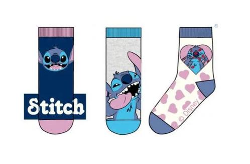Lilo en Stitch Sokken - 3 paar - Disney Maat 23/26 - 27/30, Kinderen en Baby's, Kinderkleding | Schoenen en Sokken, Nieuw, Sokken